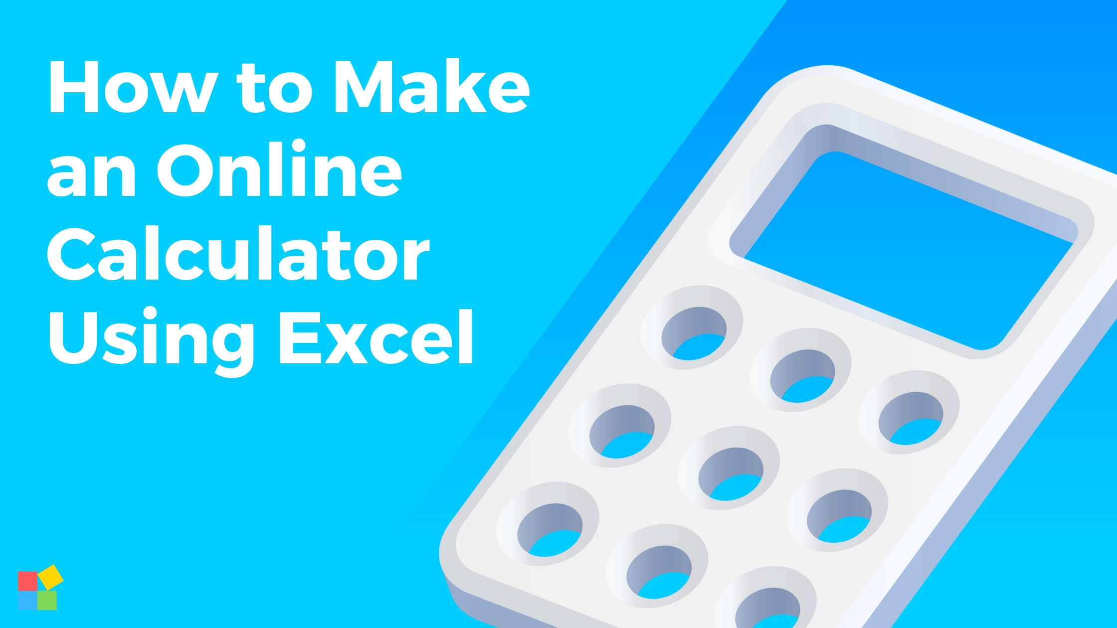 Create an Online Calculator from Excel