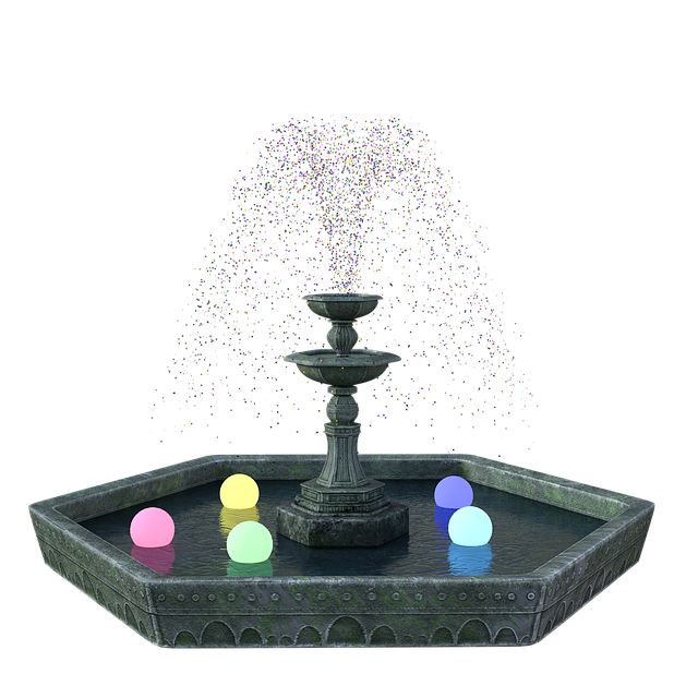 Free download Fountain Water Confetti free illustration to be edited with GIMP online image editor