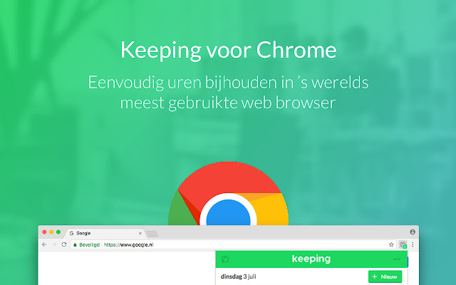 Keeping – Time Tracker  from Chrome web store to be run with OffiDocs Chromium online