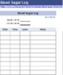 Free download Blood Sugar Log DOC, XLS or PPT template free to be edited with LibreOffice online or OpenOffice Desktop online