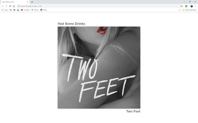 New Tab Cover Art  from Chrome web store to be run with OffiDocs Chromium online