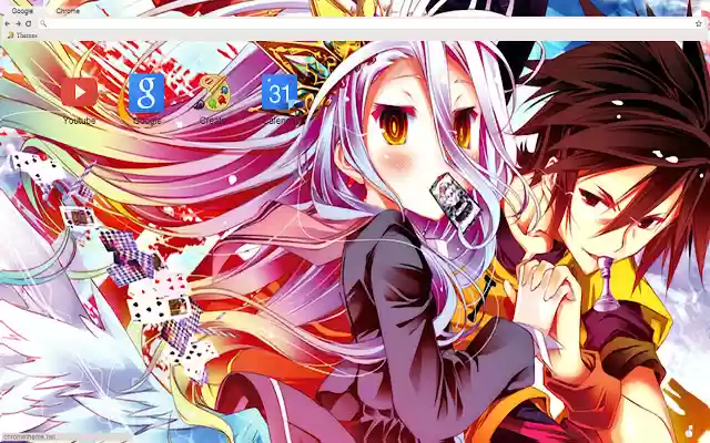 No Game No life Sora Shiro theme 1680x1050  from Chrome web store to be run with OffiDocs Chromium online
