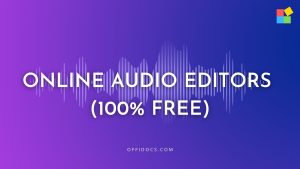 Mga Online Audio Editor (100% Libre)