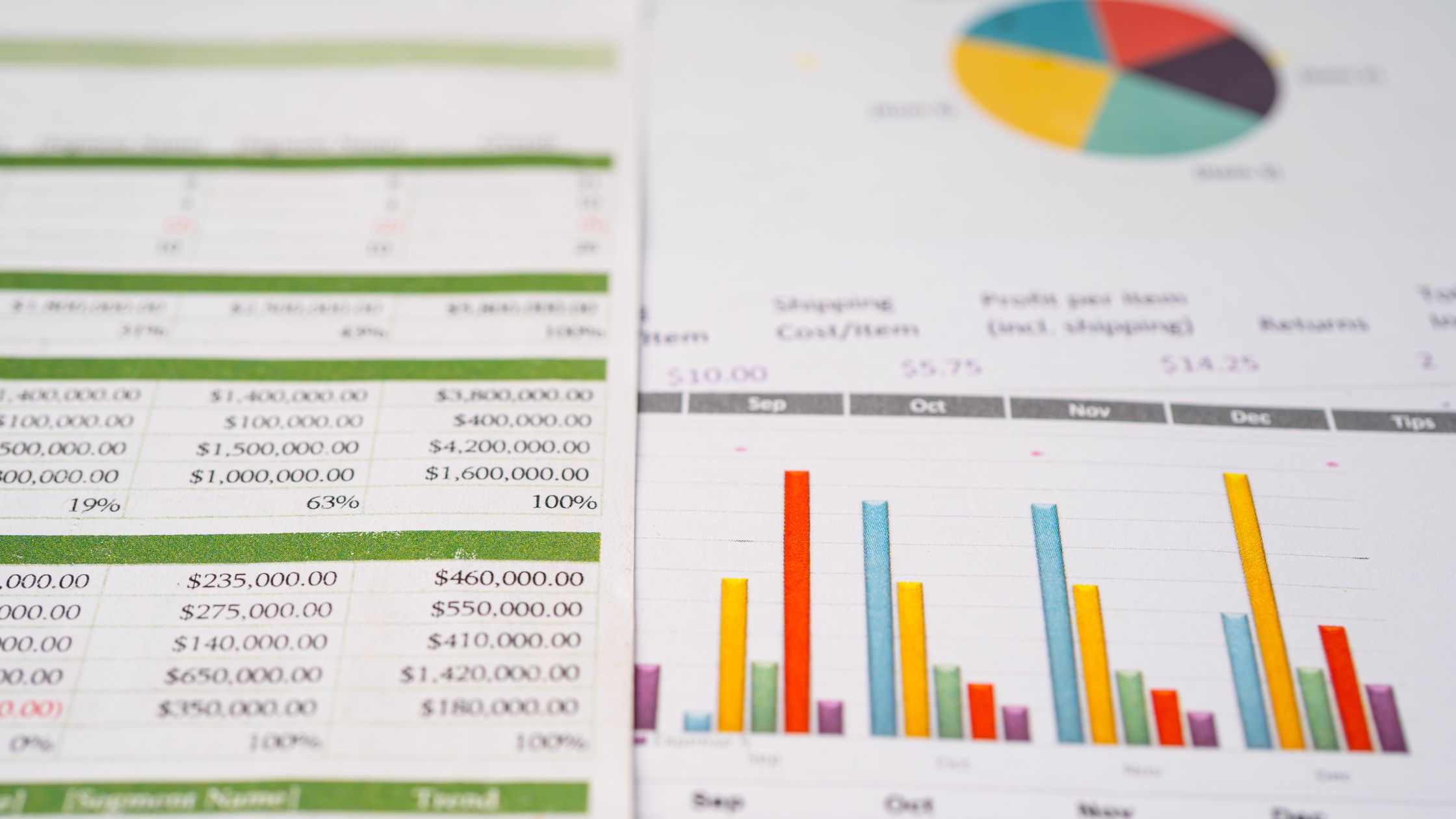 types de graphiques dans Excel