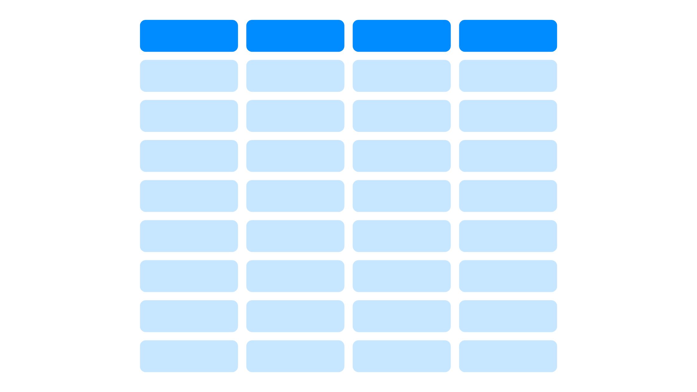 column to rows