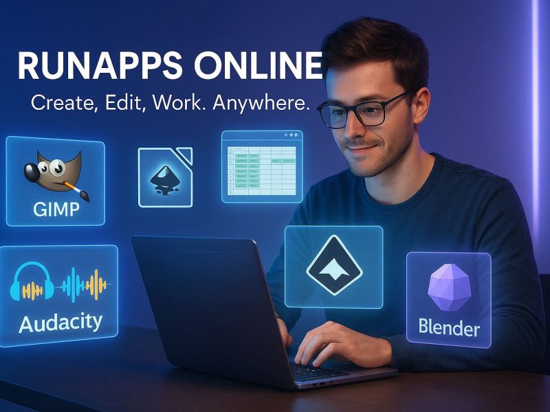 RunApps Online creative lab – free online apps for design, video, audio, and documents running directly in the browser without installations
