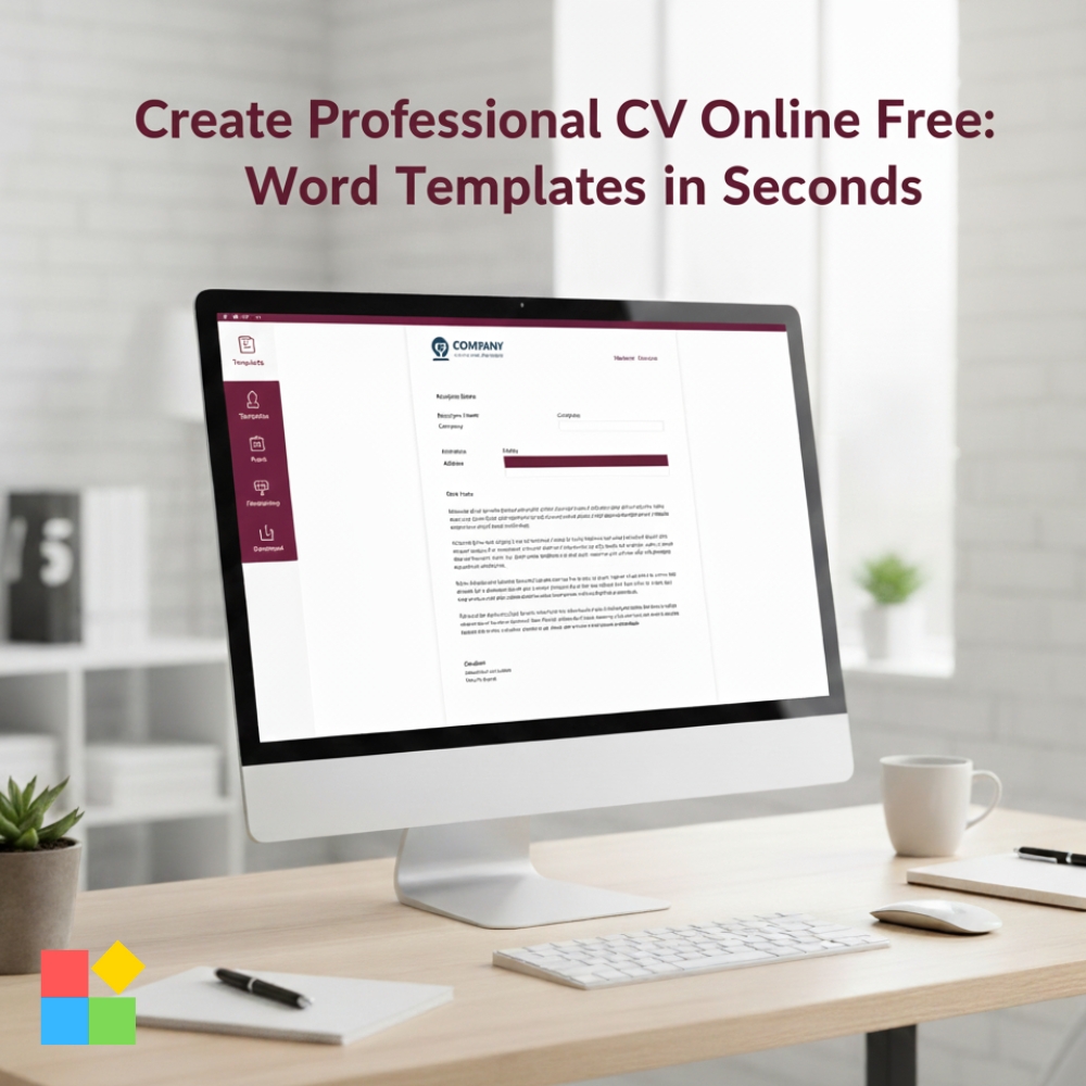 "Create Professional CV Online with a free Word template"