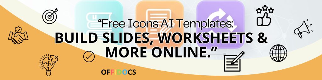 Icons AI Templates grid of colorful visual symbols for educational and professional materials