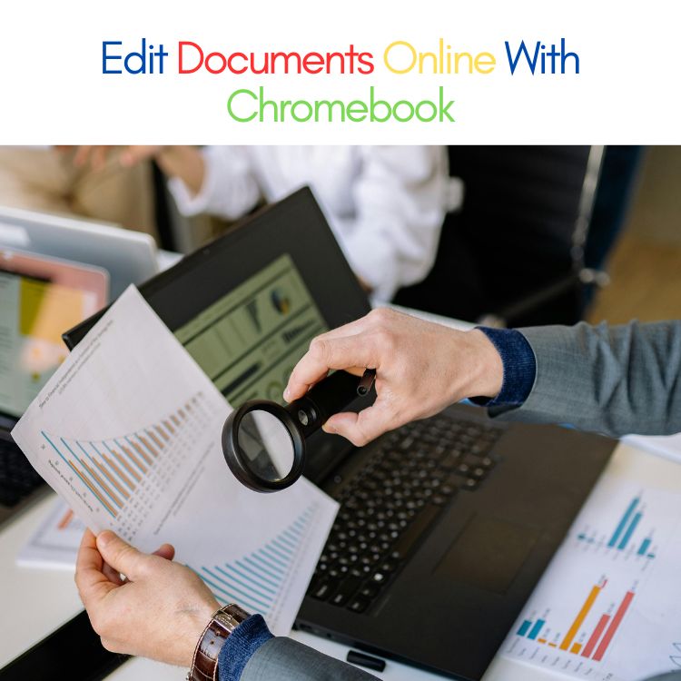 Hands editing printed text