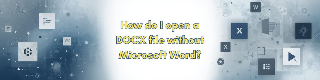 Microsoft Office logos on a blue gray background