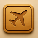 icon_agriculture_airplane_embossed icon preview