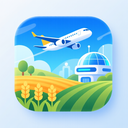 icon_agriculture_airplane_futuristic icon preview