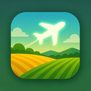 icon_agriculture_airplane_glow_effect icon preview