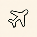 icon_agriculture_airplane_minimal_outline icon preview