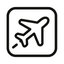 icon_agriculture_airplane_monochrome icon preview