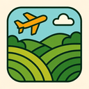 icon_agriculture_airplane_organic_pattern icon preview