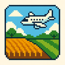icon_agriculture_airplane_pixel_art icon preview