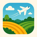 icon_agriculture_airplane_rounded icon preview