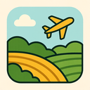 icon_agriculture_airplane_simplified icon preview