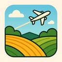 icon_agriculture_airplane_thin icon preview