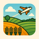 icon_agriculture_airplane_vector icon preview