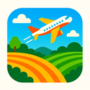 icon_agriculture_airplane_vibrant_colors icon preview