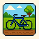 icon_agriculture_bicycle_pixel_art icon preview