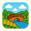 icon_agriculture_bridge_cartoon icon preview