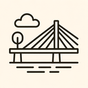 icon_agriculture_bridge_line_art icon preview
