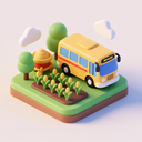 icon_agriculture_bus_3d_isometric icon preview