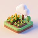 icon_agriculture_cloud_3d_isometric icon preview