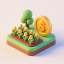 icon_agriculture_coin_3d_isometric icon preview