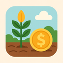 icon_agriculture_coin_flat_pastel icon preview