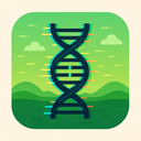 icon_agriculture_dna_strand_digital_glitch icon preview