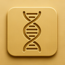 icon_agriculture_dna_strand_embossed icon preview