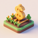 icon_agriculture_dollar_sign_3d_isometric icon preview