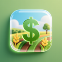 icon_agriculture_dollar_sign_glassy icon preview