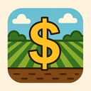 icon_agriculture_dollar_sign_iconic icon preview