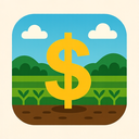 icon_agriculture_dollar_sign_modern icon preview