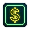 icon_agriculture_dollar_sign_neon icon preview
