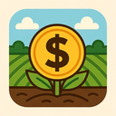 icon_agriculture_dollar_sign_organic icon preview