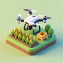 icon_agriculture_drone_3d_isometric icon preview