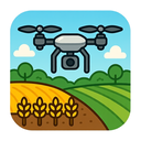 icon_agriculture_drone_cartoon icon preview