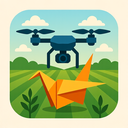 icon_agriculture_drone_origami icon preview