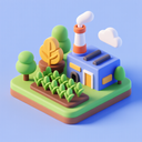 icon_agriculture_factory_3d_isometric icon preview