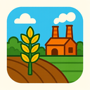 icon_agriculture_factory_cartoon icon preview