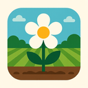 icon_agriculture_flower_flat_design icon preview