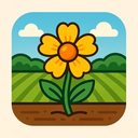 icon_agriculture_flower_iconic icon preview