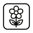 icon_agriculture_flower_monochrome icon preview
