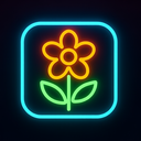 icon_agriculture_flower_neon icon preview